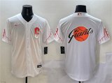 Cheap Mens San Francisco Giants Team Big Logo White City Connect Cool Base Stitched Baseball Jersey