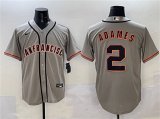 Cheap Men's San Francisco Giants #2 Willy Adames Gray Cool Base Stitched Baseball Jersey