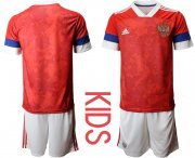 Wholesale Cheap Youth 2021 European Cup Russia red home Soccer Jerseys