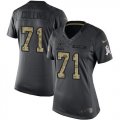 Wholesale Cheap Nike Cowboys #71 La'el Collins Black Women's Stitched NFL Limited 2016 Salute to Service Jersey