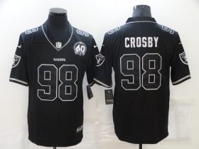 Wholesale Cheap Men\'s Las Vegas Raiders #98 Maxx Crosby Black Shadow 2021 Vapor Untouchable Stitched Nike Limited Jersey