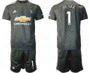 Wholesale Cheap Men 2020-2021 club Manchester United away 1 black Soccer Jerseys