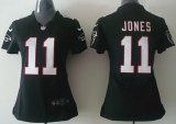Wholesale Cheap Nike Falcons #11 Julio Jones Black Alternate Women's Stitched NFL Elite Jersey