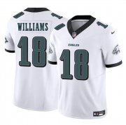 Cheap Men's Philadelphia Eagles #18 Avery Williams White 2024 New F.U.S.E. Vapor Untouchable Limited Football Stitched Jersey