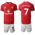 Cheap Men's Manchester United #7 Ranoldo 2025-26 Red Home Soccer Jersey Suit