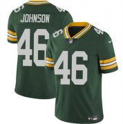 Men's Green Bay Packers #46 Amar Johnson Green 2025 Vapor Untouchable Limited Football Stitched Jersey Cheap Wholesale