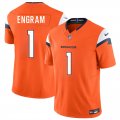 Men's Denver Broncos #1 Evan Engram Orange 2025 F.U.S.E. Vapor Limited Football Stitched Jersey Cheap