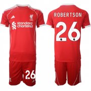 Men's Liverpool #26 robertson 2025 Red Home Soccer Jersey Suit