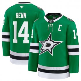 Men\'s Dallas Stars #14 Jamie Benn Green 2024-25 Home Stitched Hockey Jersey