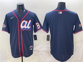 Men\'s American League Boston Red Sox Blank Navy 2025 All-Star Edition Limited Stitched Baseball Jersey Cheap Wholesale