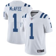 Wholesale Cheap Nike Colts #1 Pat McAfee White Men's Stitched NFL Vapor Untouchable Limited Jersey