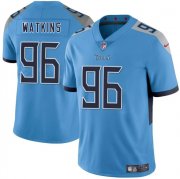 Men's Tennessee Titans #96 Carlos Watkins Blue 2025 F.U.S.E. Vapor Limited Football Stitched Jersey Cheap