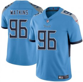 Men\'s Tennessee Titans #96 Carlos Watkins Blue 2025 F.U.S.E. Vapor Limited Football Stitched Jersey Cheap
