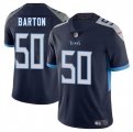 Men's Tennessee Titans #50 Cody Barton Navy 2025 Vapor Limited Football Stitched Jersey Cheap