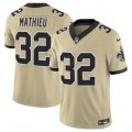 Cheap Men's New Orleans Saints #32 Tyrann Mathieu Gold 2025 F.U.S.E. Alternate Vapor Limited Football Stitched Jersey