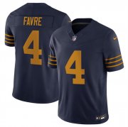 Men's Green Bay Packers #4 Brett Favre Navy The 1923 Classic Vapor F.U.S.E. Limited Football Stitched Jersey Cheap Wholesale
