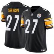 Men's Pittsburgh Steelers #27 Trey Sermon Black 2025 F.U.S.E. Vapor Untouchable Limited Football Stitched Jersey Cheap Wholesale