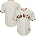 Wholesale Cheap Giants Blank Cream Cool Base Stitched Youth MLB Jersey