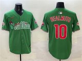 Men's Philadelphia Phillies #10 J.T. Realmuto Green Phanatic Limited Stitched Jersey Cheap
