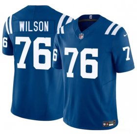 Men\'s Indianapolis Colts #76 Jack Wilson Blue 2025 F.U.S.E. Vapor Limited Football Stitched Jersey Cheap