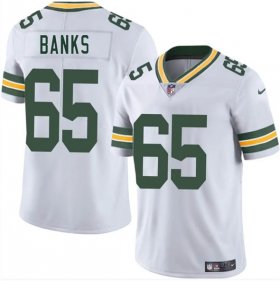 Men\'s Green Bay Packers #65 Aaron Banks White 2025 Vapor Untouchable Limited Football Stitched Jersey Cheap