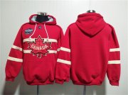 Cheap Men's Team Canada Blank Red Ageless Must-Have Lace-Up Pullover Hoodie