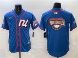 Men's National League Washington Nationals Team Big Logo Blue 2025 All-Star Edition Limited Stitched Baseball Jersey Cheap Wholesale