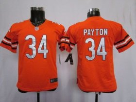 Wholesale Cheap Nike Chicago Bears #34 Walter Payton Orange Toddlers Jersey