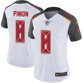 Wholesale Cheap Nike Buccaneers #8 Bradley Pinion White Women\'s Stitched NFL Vapor Untouchable Limited Jersey