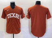 Cheap Men's Texas Longhorns Blank Orange SEC Patch Stitched Jersey