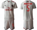 Wholesale Cheap AC Milan #5 Bonaventura Away Soccer Club Jersey