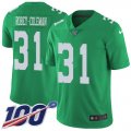 Wholesale Cheap Nike Eagles #31 Nickell Robey-Coleman Green Men's Stitched NFL Limited Rush 100th Season Jersey