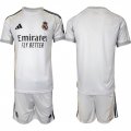 Cheap Men's Real Madrid Blank 25-26 White Home Soccer Jersey Suit