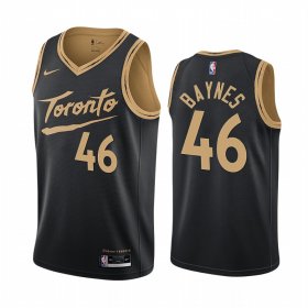 Wholesale Cheap Nike Raptors #46 Aron Baynes Black NBA Swingman 2020-21 City Edition Jersey