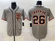 Men's San Francisco Giants #26 Matt Chapman Gray Cool Base Stitched Baseball Jersey Cheap