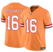 Men's Tampa Bay Buccaneers #16 Teddy Bridgewater Orange F.U.S.E. Throwback Limited Football Stitched Jersey Cheap Wholesale