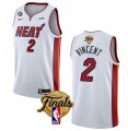Wholesale Cheap Men's Miami Heat #2 Gabe Vincent White 2023 Finals Association Edition With NO.6 Patch Stitched Basketball Jersey