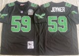 Cheap Men's Philadelphia Eagles #59 Seth Joyner Black Throwback Stitched Football Jersey