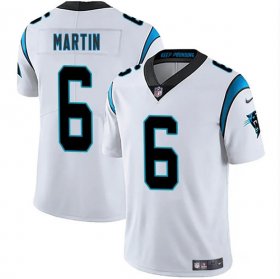Men\'s Carolina Panthers #6 Sam Martin White 2025 Vapor Limited Football Stitched Jersey Cheap