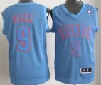 Wholesale Cheap Oklahoma City Thunder #9 Serge Ibaka Revolution 30 Swingman Light Blue Big Color Jersey