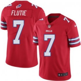 Wholesale Cheap Men\'s Buffalo Bills #7 Doug Flutie Red Vapor Untouchable Limited Stitched Jersey