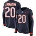 Wholesale Cheap Nike Bears #20 Prince Amukamara Navy Blue Team Color Women's Stitched NFL Limited Therma Long Sleeve Jersey