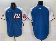 Men's National League Chicago Cubs Blank Blue Alternate 2025 All-Star Edition Limited Stitched Baseball Jersey Cheap Wholesale