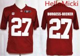 Wholesale Cheap Men's Alabama Crimson Tide #27 Shawn Burgess-Becker Red 2016 BCS College Football Nike Limited Jersey