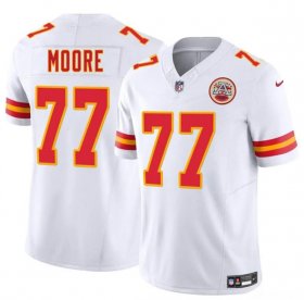 Men\'s Kansas City Chiefs #77 Jaylon Moore White 2025 F.U.S.E. Vapor Untouchable Limited Football Stitched Jersey Cheap