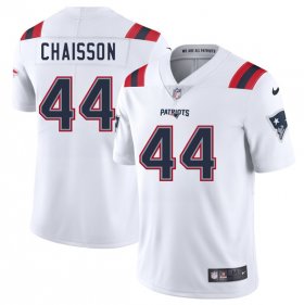 Men\'s New England Patriots #44 K\'Lavon Chaisson White 2025 Vapor Limited Football Stitched Jersey Cheap