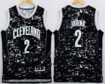 Wholesale Cheap Men's Cleveland Cavaliers #2 Kyrie Irving Adidas 2015 Urban Luminous Swingman Jersey