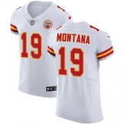 Wholesale Cheap Nike Chiefs #19 Joe Montana White Men's Stitched NFL Vapor Untouchable Elite Jersey
