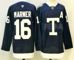 Cheap Men's Toronto Maple Leafs #16 Mitch Marner Navy Heritage Classic Stitched Authentic Jersey
