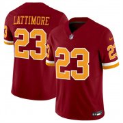 Men's Washington Commanders #23 Marshon Lattimore Burgundy 2025 F.U.S.E. Throwback Limited Football Stitched Jersey Cheap Wholesale